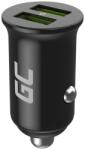 Green Cell GC CADM-GC-36AA - USB-Ladegeraet 36 W 2x USB-A schwarz Kézilámpa, GPS, Fejhallgató, Mobiltelefon, Navigátor, Egyéb típusú, Hordozható hangszóró, Tápérintkező, Okostelefon, Okosóra, Táblagép, Telefon, 
