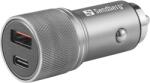 Sandberg 441-50 1X Usb-C / Usb-A Autós Töltő - 48W, Szürke
