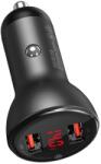 Baseus Ccbx-B0G Autós Töltő Scp Qc - 2XUSB, 45 W, Szürke