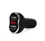  M. N. C Car Charger + Voltage meter Black (55054BK)