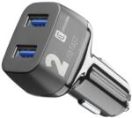 Cellularline Autós Töltő 2 Usb Aljzat 36w, Gyorstöltő, Fekete