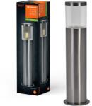 OSRAM Endura Ebro kültéri világítóoszlop, 1xE27, max. 12W LED, IP44, Ø130x490 mm, acél/polikarbonát, ezüst