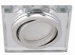 Kanlux LED lámpatest , spot keret , GU10/MR16 , beépíthető , billenthető , ezüst, üveg , MORTA , CT-DTL50-SR (26718)