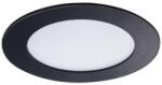Kanlux felületre szerelhető lámpatest, 6W, 270 lm, Ø120 mm, 110°, 3000K, IP44, kerek, fekete, meleg fehér, ROUNDA V2LED (33562)