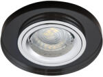 Kanlux Gx5, 3, 12V, IP20, Ø90 mm, fekete, üveg házas, kerek, mennyezeti spot lámpatest, MORTA (19440)
