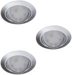 Kanlux 23847 TRIBIS II O C kerek beltéri SPOT lámpa 3db-os szett, 400lm 4, 9W 3000K fényforrással, króm, GU10 foglalattal, 3x max 10W teljesítmény, IP20, 220-240V ( Kanlux 23847 ) (23847)