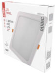 EMOS LED süllyesztett lámpatest RUBIC, négyzet, fehér, 24W, természetes fehér (ZD2452)