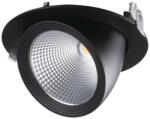 Kanlux 23W, 2510 lm, 4000K, RA90, Ø190 mm, 175°-ban állítható, fekete, természetes fehér lámpatest, HIMA LED - kiváló színvisszaadás, 5 év garanciával (22842)