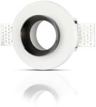 V-TAC Süllyesztett mennyezeti lámpatest GU10 fűzőlyuk, kerek fehér/króm VT-866 V-TAC - 5 év garancia (VTACLE2450)