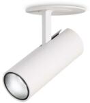 Ideal Lux Spot incastrat orientabil Play 258270, alb, D: 6 cm, 7W LED COB, 520 lumeni, 3000K - lumina caldă (258270)