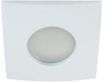 Kanlux GU10, IP44/20, 83x83 mm, fehér, alumínium házas, szögletes mennyezeti spot lámpatest, QULES (26300)
