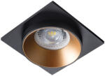 Kanlux 12V, 92x92 mm, GU10, IP20, fekete, arany színű, alumínium házas, négyszög spot lámpa keret, SIMEN DSL (29134)