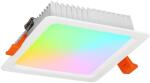 MiBoxer Spot LED Miboxer patrat 9W RGB+CCT 720lm 80lm W 2700K 6500K, 16 milioane de culori intensitatea luminii ajustabila, control de la distanta 30m 2.4GHz (FUT064)