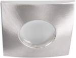 Kanlux GU10, IP44/20, 83x83 mm, matt króm, alumínium házas, szögletes mennyezeti spot lámpatest, QULES (26301)