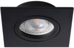 Kanlux Gx5, 3, 12V, IP20, 82x82 mm, fekete, alumínium házas, szögletes, 30°-ban állítható mennyezeti spot lámpatest, DALLA (22433)