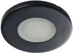 Kanlux Gx5, 3, 12V, IP44/20, Ø85 mm, matt fekete, acél házas, kerek, mennyezeti spot lámpatest, MARIN (32501)