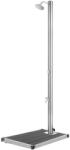 vidaXL rozsdamentes acél kerti zuhany szürke aljjal 220 cm 16.59 kg 3070783 (3070783)
