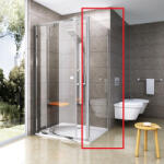 RAVAK Walk-in, Ravak Pivot PPS-90 krómhatású fix oldalfal 90G70C00Z1 - zuhanykabin