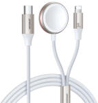 JOYROOM Gyorstöltő mágneses töltő 2 az 1-ben Joyroom S-IW012 30 W 1, 5 m fehér