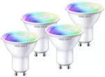 Yeelight Set 4 Becuri Yeelight LED GU10 Smart Bulb W1, Multicolor, 4.5W, 350 lm, Control Aplicatie (Alb)