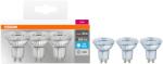 OSRAM Base PAR16 műanyag ház, 4, 3W, 350lm, 4000K, GU10, dobozos LED spot izzó 3 db