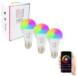 Immax 07712C- KÉSZLET 3x LED RGB+CCT Dimmelhető izzó NEO LITE Wi-Fi E27/9W/230V 07712C (IM0809)
