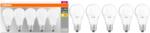 OSRAM Base matt műanyag búra, 8, 5W, 806lm, 2700K, E27 LED körte izzó 5 db
