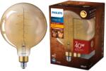 Philips Classic-Giant G200 vintage LED izzó, dimmelhető, E27, 7W (40W), 470 lm, meleg láng fény (1800K), 28.6x20.2 cm