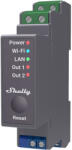 Shelly PRO 2 DIN-sínre szerelhető, 2 áramkörös, WiFi + Ethernet + Bluetooth modul, feszültségmentes kapcsolásra is - okosabbotthon