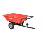 HECHT Remorca pentru transport Hecht 53080 compatibila si cu tractoarele de gazon capacitate incarcare 300 kg (HECHT53080)