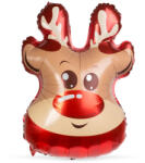 Family Collection Karácsonyi lufi - alumínium fólia - rénszarvas - 70 x 48 cm (58241C)