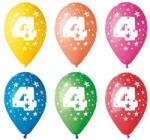 Gemar Balloons Léggömb - 4-es Szám, 5 db, 26 cm