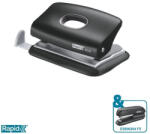 RAPID Lyukasztó, kétlyukú, 10 lap, RAPID "FC10 Fashion", fekete (E23638501) (E23638501)