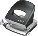 Leitz Lyukasztó, kétlyukú, 30 lap, fém, LEITZ "Nexxt Style, szaténfekete (E50060094) - tutitinta