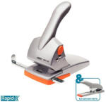 RAPID Lyukasztó, nagyteljesítményű, kétlyukú, 65 lap, RAPID "HDC65 Fashion", ezüst/narancssárga (E20922603) (E20922603)