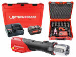 Rothenberger Set R4000 MaxiPro masina de presat cu acumulator Compact | 18 V | 0 - 110 | 34 kN | Cu perii | 1 x 4 Ah acumulator | In valiza (1000002945)