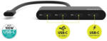 PORT Designs PORT hub USB-C 3x USB-C 3.1 porttal 1x USB-C 100 W-os PD-vel (900147)