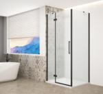 SAPHO Zuhanykabin, Sapho Trinity Black szögletes zuhanykabin, matt üveg, balos 90x80 GT5680-90ML-B - mozaikkeramia