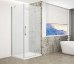 SAPHO Zuhanykabin, Sapho Trinity Chrome szögletes zuhanykabin, matt üveg, jobbos 90x120 GT5612-90MR-CH - mozaikkeramia