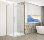 SAPHO Zuhanykabin, Sapho Trinity Gold Matt szögletes zuhanykabin, matt üveg, jobbos 80x100 GT5610-80MR-G - mozaikkeramia