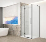 SAPHO Zuhanykabin, Sapho Trinity Black szögletes zuhanykabin, matt üveg, balos 80x80 GT5680-80ML-B - zuhanykabin
