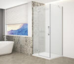 SAPHO Zuhanykabin, Sapho Trinity Chrome szögletes zuhanykabin, matt üveg, balos 100x80 GT5680-10ML-CH - zuhanykabin