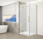 SAPHO Zuhanykabin, Sapho Trinity Gold Matt szögletes zuhanykabin, matt üveg, balos 120x80 GT5680-12ML-G - zuhanykabin