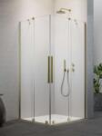 Radaway Furo Brushed Gold KDD szögletes szálcsiszolt arany zuhanykabin 100B+90J (10105100-99-01L+10105090-99-01R)