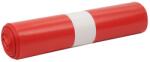 INPAP PLUS Szemeteszsák, 120 L, 110 x 70 cm, 80 m, piros, 15 db