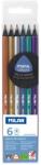 MILAN Set 6 creioane colorate metalizate, MILAN 07102306 (07102306)
