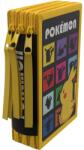 Pokémon 3 rekeszes tolltartó, 20x13x7 cm, felszerelt, 40 db, sárga, Pokemon (SHOP4U-17229)