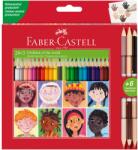 Faber-Castell Children of the World színes ceruzák, 24 + 3 kétszínű ceruza bőrszín (FC511515)