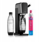 SodaStream Art szódafőző, mechanikus, 1l-es flakon, CO2 palack, fekete (1013511411)