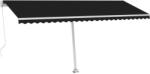 vidaXL Kihúzható Napellenző - Antracitszürke - 500x300 cm (3069579)